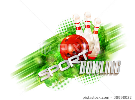 Sample text. bowling ball abstract background Sample text. bowling ball abstract background 38998022