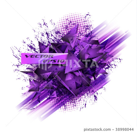 Abstract modern poligonal background 38998044