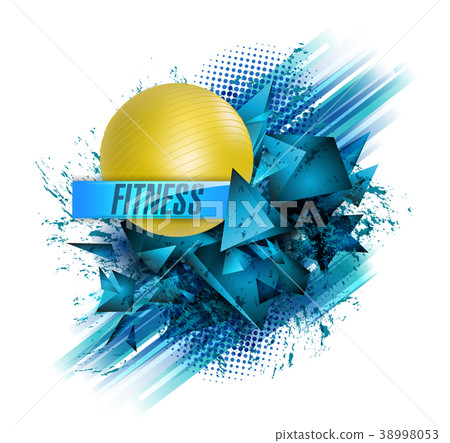fitness text background ball fitness text background ball 38998053