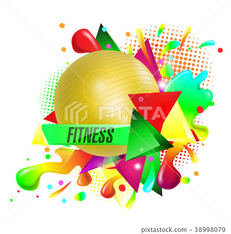 fitness text background ball fitness text background ball 38998079