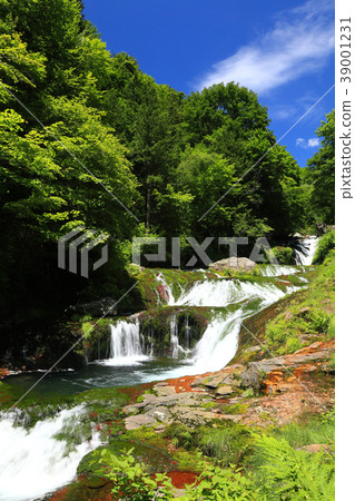 Nagano, Tateshina "Oshidori Hidden Waterfall" 39001231