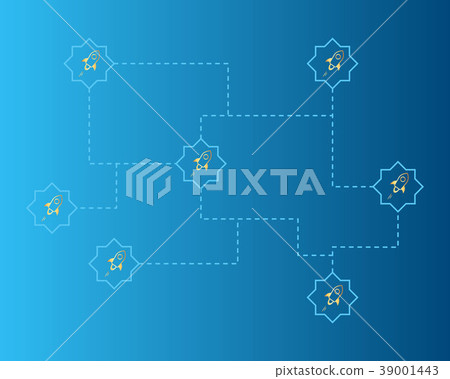 Blockchain stellar cryptocurrency technology style - Stock Illustration ...