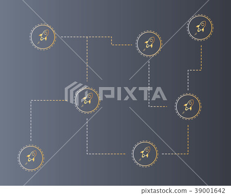 Blockchain stellar technology style background - Stock Illustration ...