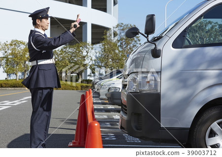 Security guard working 39003712