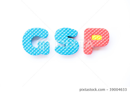 Color toy foam alphabet in word GSP 39004633