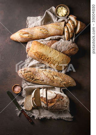 Variety of Artisan bread Variety of Artisan bread 39004880