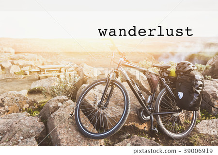 Inspirational typographic quote wanderlust 39006919