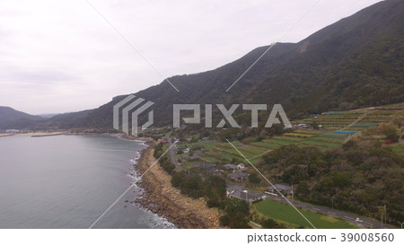 大隅半島西岸的航拍照片 - 無人機（鹿兒島縣南大隅鎮） 39008560