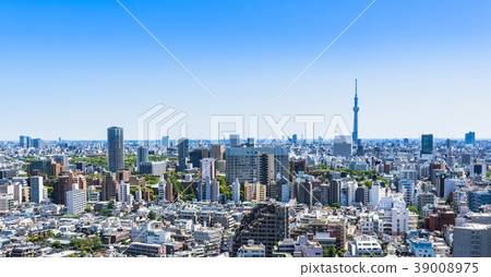 東京天空樹和城市景觀 東京天空樹和城市景觀 39008975