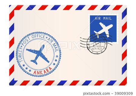 Envelope with Ankara stamp. International mail 39009309