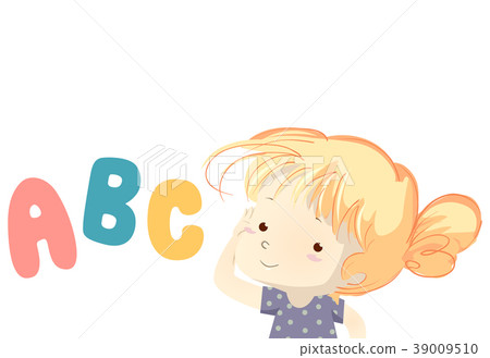 Kid Girl Listening Exercise Illustration 39009510