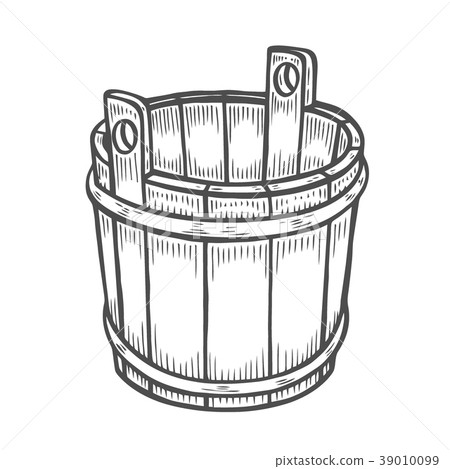 old wooden bucket. old wooden bucket. 39010099