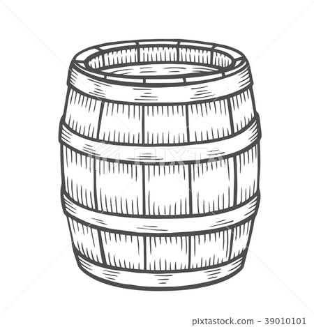 Wine or beer barrel isolated Wine or beer barrel isolated 39010101
