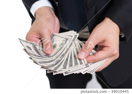 businessman Hands counting dollar banknotes businessman Hands counting dollar banknotes 39010445