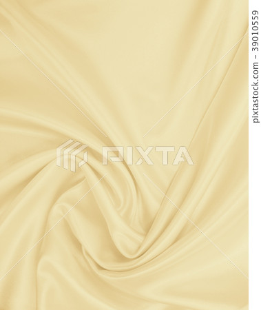 Smooth elegant golden silk or satin luxury cloth  39010559