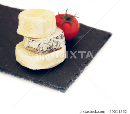 Stack of camembert cheese Stack of camembert cheese 39011262