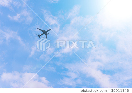 飛機,藍天,旅行,天空,白雲,Airplane,blue sky,travel,sky 飛機,藍天,旅行,天空,白雲,Airplane,blue sky,travel,sky 39011546