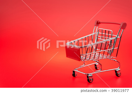 isolated shopping cart isolated shopping cart 39011977