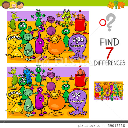 find differences with alien characters 39012338