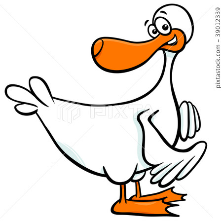 duck farm animal character cartoon illustration 39012339