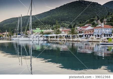 Dawn port of Sami on island of Kefalonia Greece 39012368