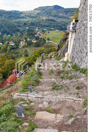 Landscape with path to Calvary in Banska Stiavnica Landscape with path to Calvary in Banska Stiavnica 39013700