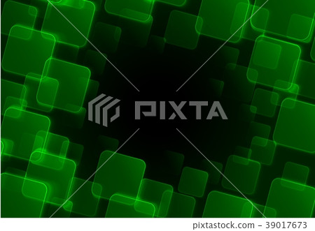 Abstract green square background Abstract green square background 39017673