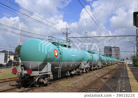 在Kurano站邊線扣留的汽油貨運列車 39018228