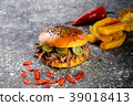 Fresh juicy delicious homemade burger.  39018413