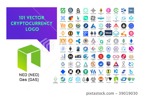 Big set of vector colorful cryptocurrency logo Big set of vector colorful cryptocurrency logo 39019030