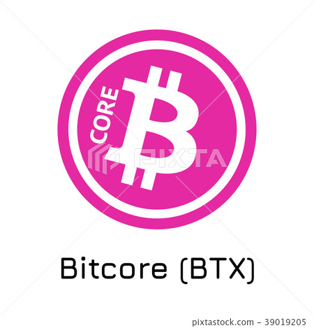 Bitcore (BTX). Vector illustration crypto coin ic 39019205