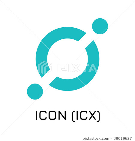 ICON (ICX). Vector illustration crypto coin icon  39019627