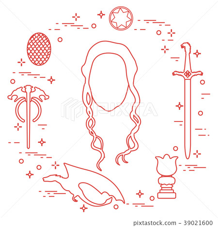 Symbols of the fantasy television series Symbols of the fantasy television series 39021600