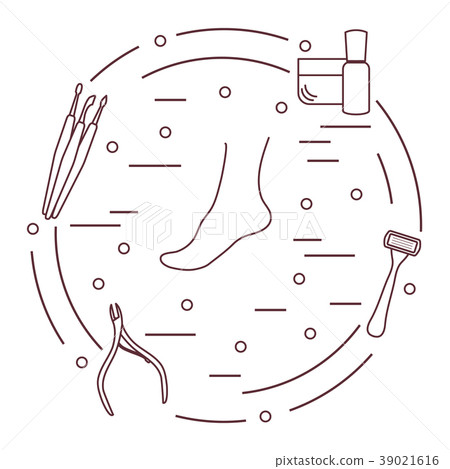 Pedicure tools and products for beauty and care Pedicure tools and products for beauty and care 39021616