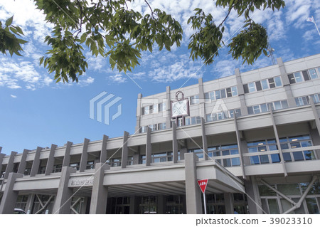 Koriyama City Hall Shining in a Pleasant Sunny Blue Sky Koriyama City Hall Shining in a Pleasant Sunny Blue Sky 39023310