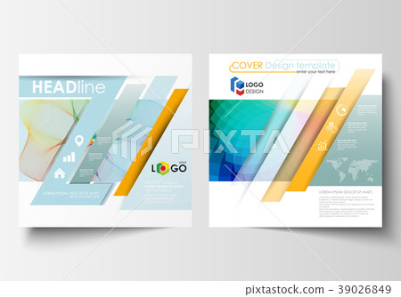 Business templates for square brochure, magazine 39026849