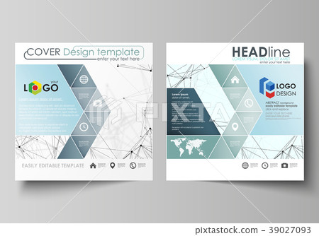 Business templates for square design brochure 39027093
