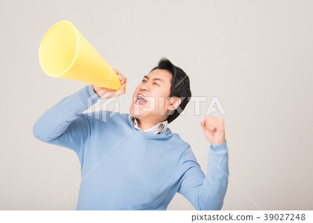 Cheer, loudspeaker, cheering tool, middle age 39027248