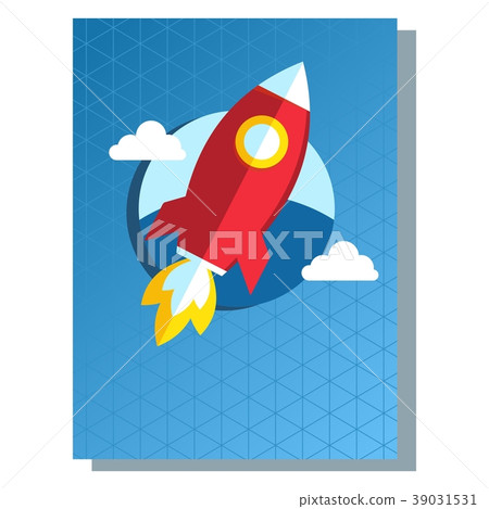 business poster rocket 39031531
