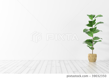 Interior background with plant 3d rendering Interior background with plant 3d rendering 39032350