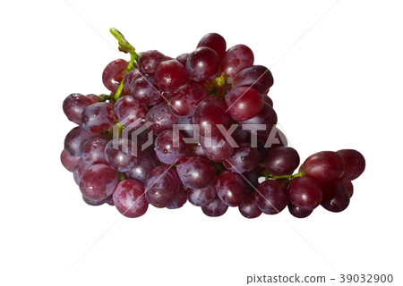 Ripe red grape with bunch isolated Ripe red grape with bunch isolated 39032900