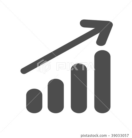 financial chart. Graph chart vector icon. 39033057