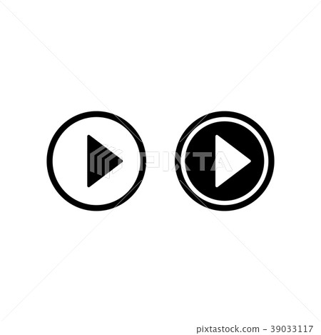 Play vector icon, video play button Play vector icon, video play button 39033117