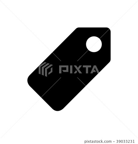 price tag icon on white background 39033231