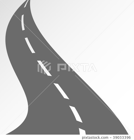 Curved road on background 39033396