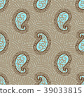 Seamless paisley pattern 39033815