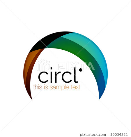 Clean professional colorful circle business icon Clean professional colorful circle business icon 39034221