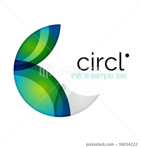Clean professional colorful circle business icon Clean professional colorful circle business icon 39034222
