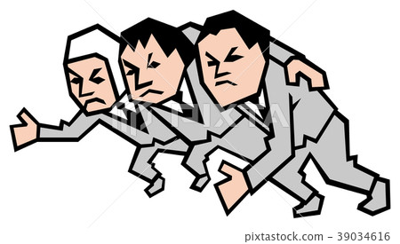 形成scrum（顏色）的商人 39034616