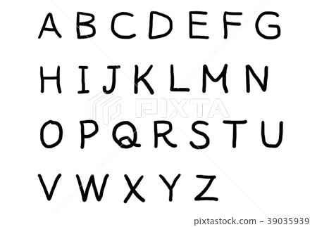 自由手字母表 39035939